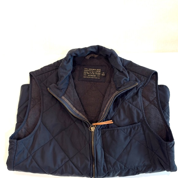 J CREW Men's Black Quilted Vest S Small - Picture 3 of 8